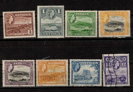 Antigua Queen Elizabeth Stamps 1953-58