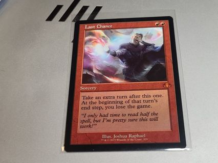 Magic the gathering mtg Last Chance Retro frame Dominaria Remastered