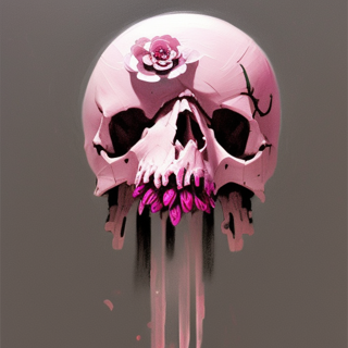 Listia Digital Collectible: Pink Gothic Skull