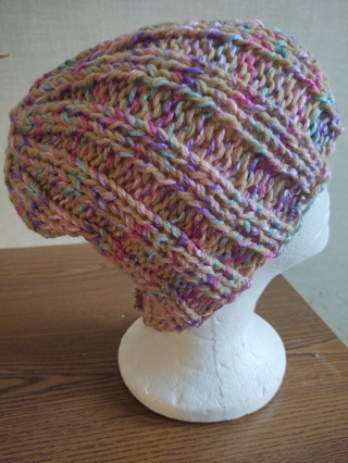 Hand Knit Double Strand Hat 