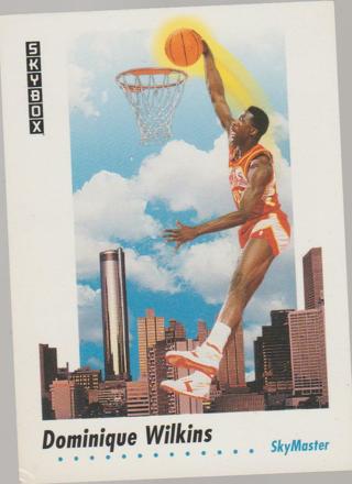 1992 Skybox Basketball Dominique Wilkins #588 HOF Atlanta Hawks