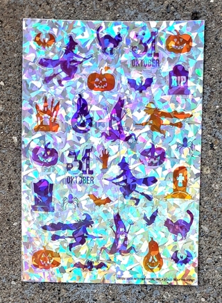 HALLOWEEN SPARKLE STICKERS STYLE 1