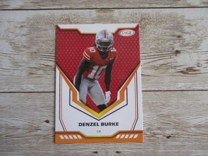 Sage Denzel Burke CB College Ohio state football card 58