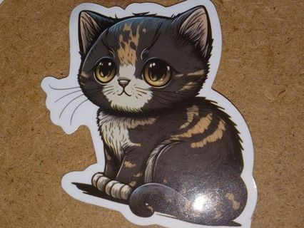 Cat Cute one vinyl sticker no refunds regular mail only Very nice quality!