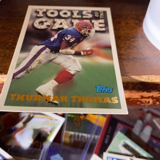 1994 topps gold tools of the trade Thurman Thomas football card 