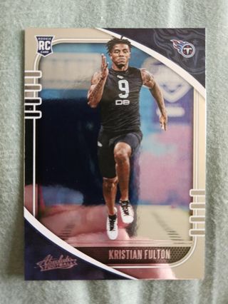 2020 Panini Absolute Rookie Kristian Fulton