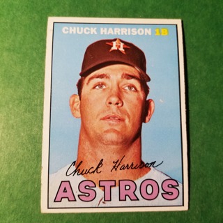 1967 - TOPPS BASEBALL CARD NO. 8 - CHUCK HARRISON - ASTROS - EXMT/NRMT.  