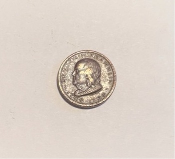 Vintage Benjamin Franklin Memorial 1706-1790 Souvenir Token