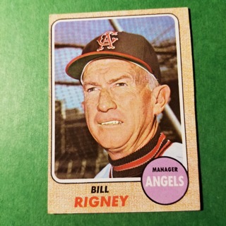 1968 - TOPPS BASEBALL CARD NO. 416 -BILL RIGNEY MGR. - ANGELS