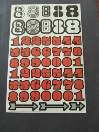 Bold Number Stickers