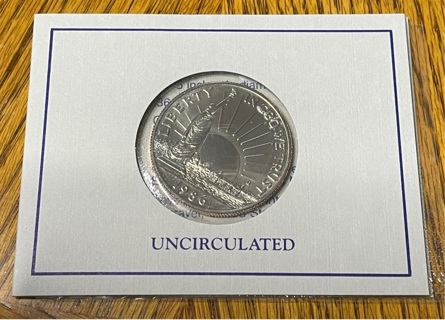 1986 D Uncirculated Liberty Commemorative Half Dollar Rare