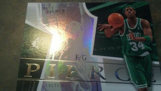 2003 UPPER DECK SPX PAUL PIERCE BOSTON CELTICS BASKETBALL CARD# 4