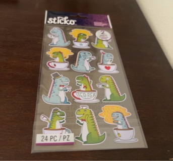 Sticko dinosaur stickers / 2 sheets 