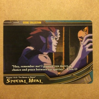 2011 Thundercats Trading Card ~ Episode 1 & 2: "The Sword of Omens" - SPECIAL MEAL (Card # 1-36)