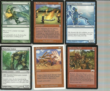 6 Magic the Gathering Cards: Vintage 1998 and newer cards MTG 