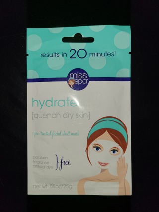 FREE NEW Miss Spa Hydrating (QUENCH DRY SKIN) Face Sheet Mask, BEAUTY Skin Care for ALL