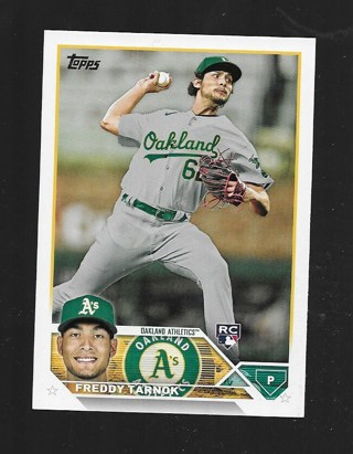 2023 TOPPS FREDDY TARNOK ROOKIE #608