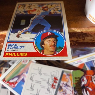 1983 topps mike Schmidt baseball card 