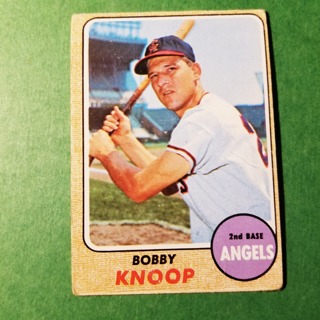 1968 - TOPPS EXMT - NRMT BASEBALL - CARD NO. 271 - BOBBY KNOOP - ANGELS