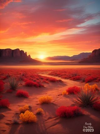 Listia Digital Collectible: Sunset In The Desert