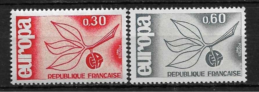 1965 France Sc1131-2 complete Europa set of 2 MNH