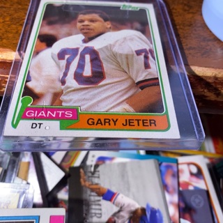 1981 topps Gary jeter football card 