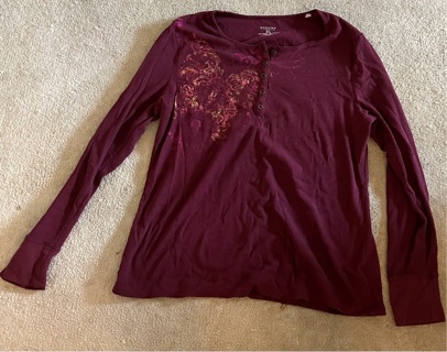 Women’s sonoma long sleeve thermal shirt/ size xl