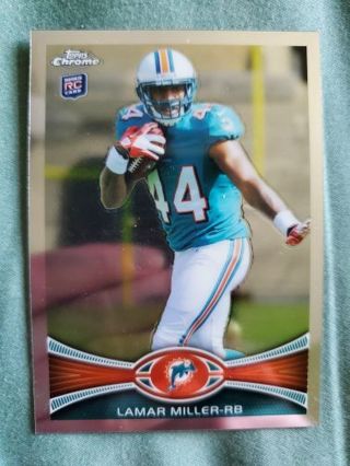 2012 Topps Chrome Rookie Lamar Miller