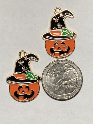 HALLOWEEN CHARMS~#4~SET OF 2 CHARMS~FREE SHIPPING!