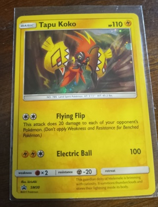 Tapu koko Pokemon  Promo