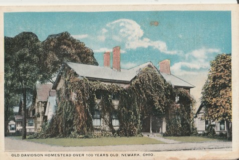 Vintage Unused Postcard: s: Division Homestead, Newark, OH