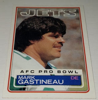 ♨️♨️ 1983 Topps Mark Gastineau AFC Pro Bowl Football card # 341 New York Jets ♨️♨️