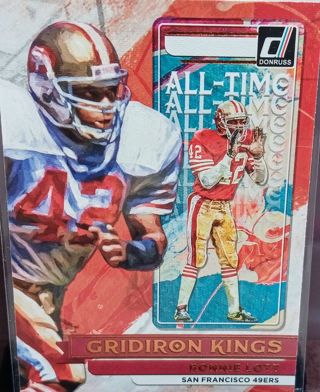 2022 DONRUSS GRIDIRON KINGS RONNIE LOTT # AT-9 SAN FRANCISCO 49ERS