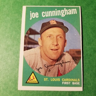 1959 - TOPPS BASEBALL CARD NO. 285 - JOE CUNNINGHAM - CARDINALS