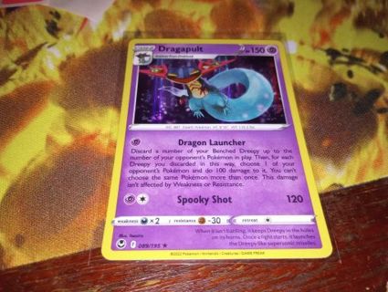 POKEMON SILVER TEMPEST HOLO RARE DRAGAPULT CARD #272