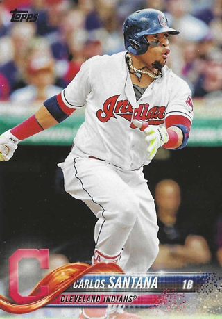 2018 Topps Cleveland Indians 8-Card Lot