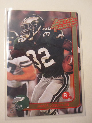 1991 Action Packed Football Card #61: James Joseph - RC