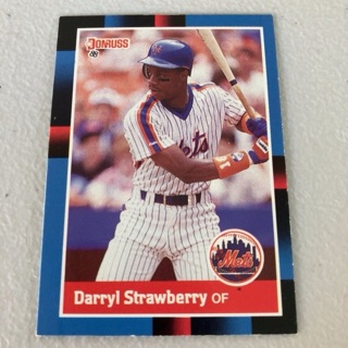 1988 Donruss - [Base] #439.1 Darryl Strawberry (Black Corners Top Left, Bottom Right) 