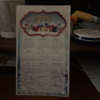 Calendar and stickers