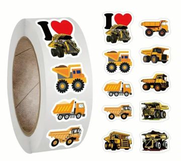 ↗️⭕(10) 1" CONSTRUCTION VEHICLE STICKERS!! (SET 1 of 2) TRACTOR TRUCK⭕