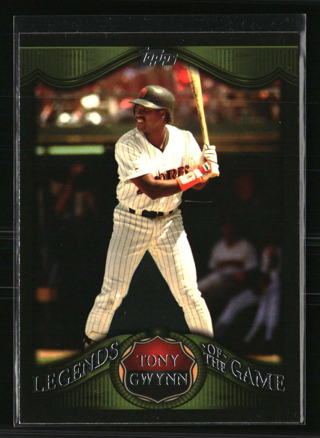 Tony Gwynn - 2009 Topps Legends of the Game #LG-TG - Hall of Famer - MINT CARD