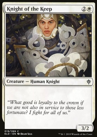 MTG: Knight of the Keep - Throne of Eldraine - Magic Card