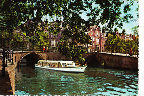 Vintage Postcard Amsterdam, Netherlands