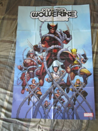 Huge 24"x36" Comic Shop promo Poster: Marvel - Wolverine, Lives & Deaths of...