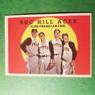 1959 - TOPPS NRMT+ BASEBALL CARD NO. 428 - BUC HILL ACES - PIRATES