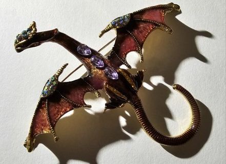 Unique Flying Dragon Brooch