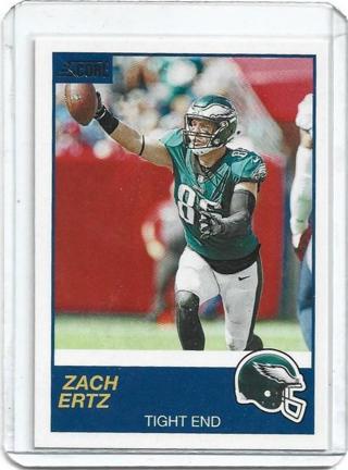 2019 SCORE ZACH ERTZ CARD