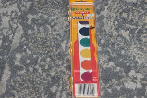 1995 Crayola Binney & Smith 8 Washable Watercolors Paint Vintage Never Used! NEW