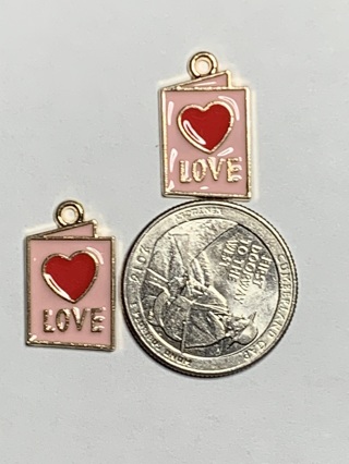 ♥♥VALENTINE’S DAY CHARMS~#16~SET 3~SET OF 2 CHARMS~FREE SHIPPING ♥♥