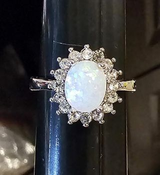 Artificial Opal Ring Size 10